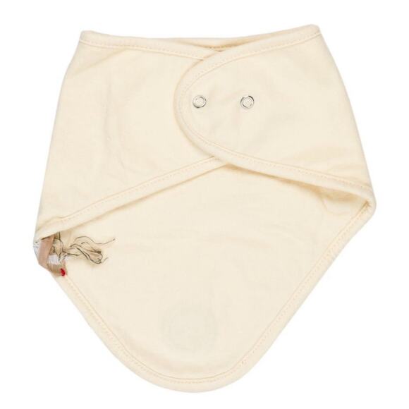 GUCCI Cream Baby Infant Snap On Bib Embroidered “G” Logo EUC - Picture 2 of 2